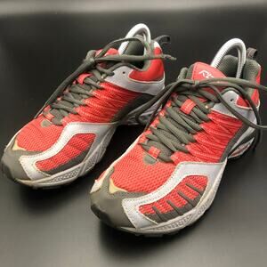 Reebok Rbx Trail Red/Gray/Black Trail Running Shoes, Women's Size 7/EUR 37.5